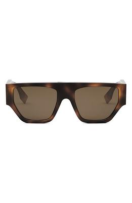 Fendi - O'Lock - Square Sunglasses - Transparent Havana