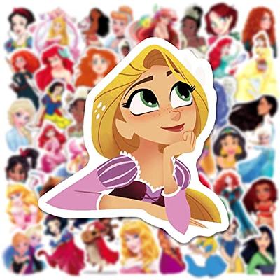 100PCS Eikecy Disney Stickers Pack, Cute Princess Mixed Cartoon Stickers  for Kids Teens Girls Waterproof Vinyl Disney Stickers for Water Bottles  Laptop Scrapbook Journaling : : Office Products