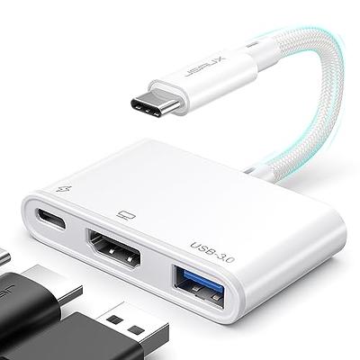 JSAUX USB-C to HDMI Adapter, Digital AV Multiport 4K@30Hz 3-in-1 100W Fast  Charging,5Gbps USB-A 3.0, Type-C/Thunderbolt 3 Compatible for iPhone 15 Pro  Max/15 Pro/15 Plus/15, iPad, MacBook,Galaxy,Dell - Yahoo Shopping