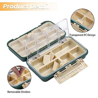 Double Layer Fishing Tackle Storage Box Adjust Dividers Fishing Case  Waterproof 