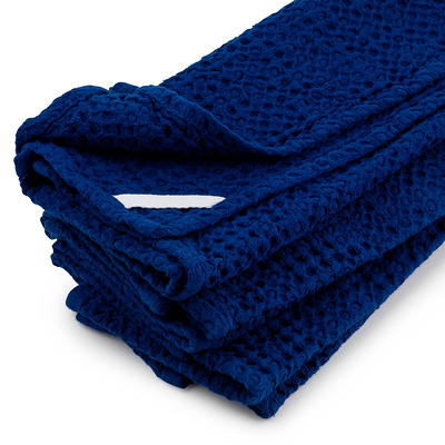 Mainstays, 18 Pack, 100% Cotton Waffle Dishcloths, Blue and Blue Stripe - 18