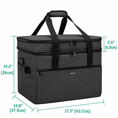 Hamilton Beach Portable Slow Cooker Travel Bag, Insulated Carrier Case for  4, 5, 6, 7 & 8 Quart Crock, Internal Mesh Net Holds Pot in Place