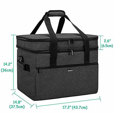  YARWO Slow Cooker Travel Bag with Bottom Board Compatible with  Crock-Pot and Hamilton Beach 6-8 Quart Oval Slow Cooker, Double Layers Slow  Cooker Carrier, Gray with Arrow (Bag Only, Patent Pending)