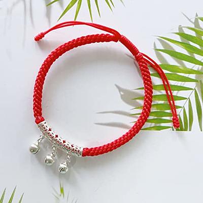 Men's Red Cord Bracelet Protection Bracelet Amulet 