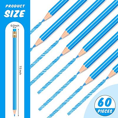 60 Pcs Pencils Pre Sharpened Checking Pencils with Eraser Erasable Colored  Pencils for Map Coloring Tests Sketch School Office Editing Kids Adults  Favors Grading (Blue) - Yahoo Shopping