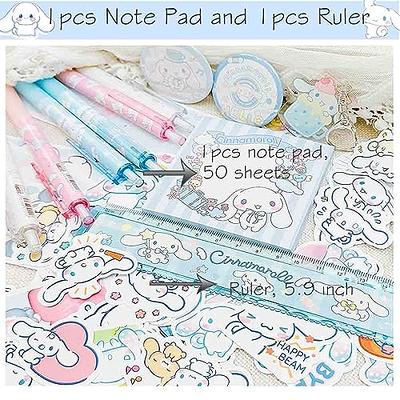 Cinnamoroll School Supplies, Cartoon Office Gift Set, Pencil Case  Rollerball Pens Keychain Lanyard with ID Card Holder Bookmarks Botton Pins  Ruler Stickers Sticky Note Book for Girls Kids Teens - Yahoo Shopping