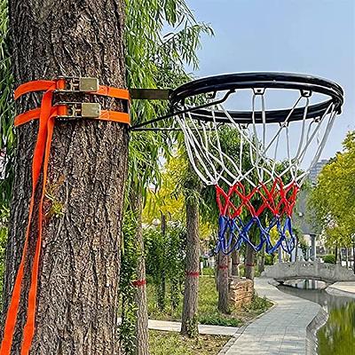 45cm/35cm Athlete Basketball Match Game Ball Ring Hoop Rim Stand Backboard  Basket for Adults Kids Full Solid Metal Spring GYM