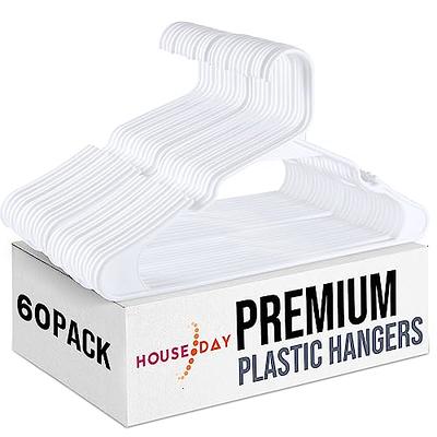 Mainstays Plastic Notched Adult Hangers for Any Clothing Type, Arctic White  100 Count - Yahoo Shopping