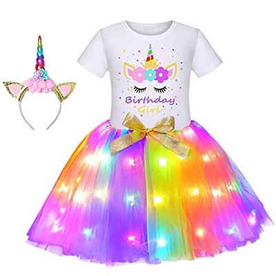 LED Light Up Rainbow Dress