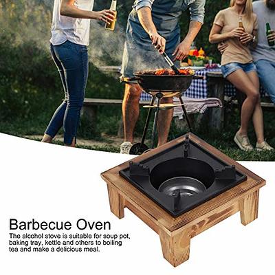 Mini Barbecue Oven Grill Japanese Smokeless Alcohol Stove Wooden