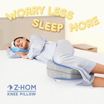 Z-hom Leg & Knee Foam Support Pillow for Side Sleepers, Between Leg Cooling  Pillow for Spine Alignment, Knee & Back Pain Relief, with Removable Cover -  Yahoo Shopping