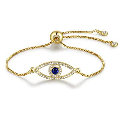 24 Pcs Evil Eye Bracelets Mexican Bracelets Bracelet Set Protection  Bracelets Gold Evil Eye Anklets Jewelry Gift for Women Girls Boys