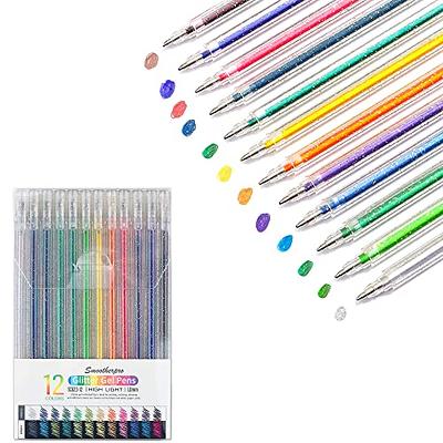 Glitter Pen, Colored Gel Glitter Pen 12 Color Set, Glitter Gel