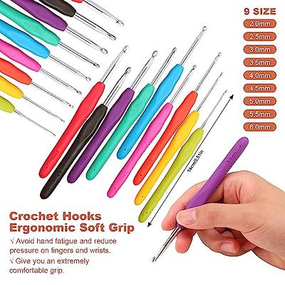 QZLKNIT Crochet Kit for Beginners Adults and Kids, 50PCS Crochet