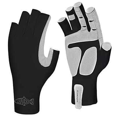 Riverruns UPF 50+ Fingerless Fishing Gloves- Fishing Sun Gloves