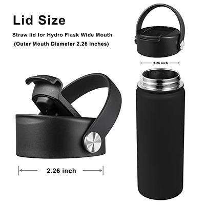 RUBDARK Water Bottle Lid Replacement, Wide Mouth Lid with Handle, Spout  Lid, Chug Lid, Sports Water Bottle Accessories, Easy to Carry