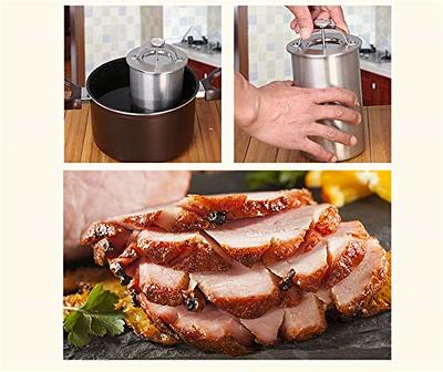Ham Maker Stainless Steel Homemade Deli Meat Press Bacon Mold Boiler Pot  New