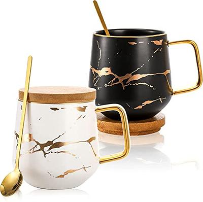 Zak Designs 2pk Yellowstone 15oz Modern Mug and Java Twist Travel Mug with Lid, Cup, Ceramic, Gift