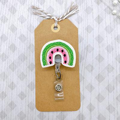 Watermelon Rainbow Badge Reel, Holder, Retractable Id Nurse