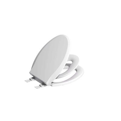 Rocky Projection Elongated Closed Front Toilet Seat in White TSW-E