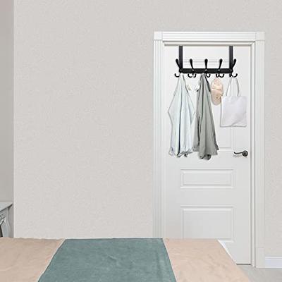 WEBI Over The Door Hook Door Hanger Hook Rack with 5 Tri Hooks for