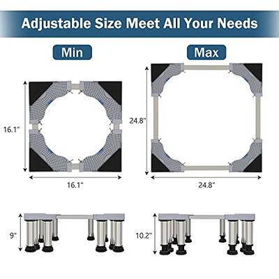 Kokorona Washing Machine Stand Mini Fridge Stand with 12 Strong Feet  (9-10.2in High), Adjustable Refrigerator Base Multi-Functional Washer Dryer  Pedestals, Max Load 660lbs - Yahoo Shopping