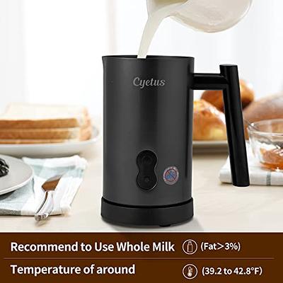 SIMPLETaste Electric Milk Frother, Automatic Battery Operated Foam Maker  and Drink Mixer with Stainless Steel Whisk and Foamer Cup