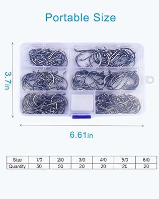 180pcs Circle Fishing Hooks Kit, Octopus