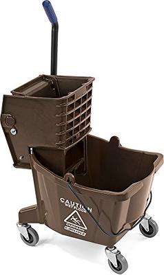 Commercial Mop Bucket 5.28 Gallon with Wringer - Side Press