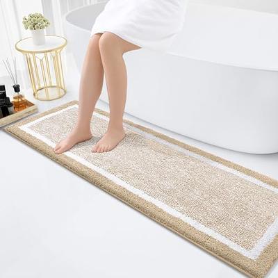 OLANLY Memory Foam Bath Mat Rug 32x20, Ultra Soft Non Slip and Absorbent Bathroom  Rug, Machine Wash Dry, Comfortable, Thick Bath Rug Carpet for Bathroom  Floor, Tub and Shower, Brown - Yahoo