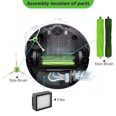  Parts accessories Compatible for iRobot Roomba e5 e6 i1 i2 i3  i4 i5 i6 i7 i8 j5 and all Plus i e j Series Vacuum Cleaner 2 Set Roller  Brushes