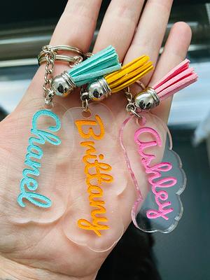 Cludoo 350Pcs Acrylic Keychain Blanks Clear Acrylic Keychain