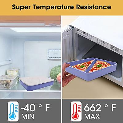 Pizza Storage Container Reusable Silicone Pack Microwavable Slice Keeper Box