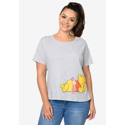 Plus Size Women's Winnie The Pooh & Friends Cropped T-Shirt Piglet Eeyore  Tigger by Disney in Grey (Size 3X (22-24)) - Yahoo Shopping