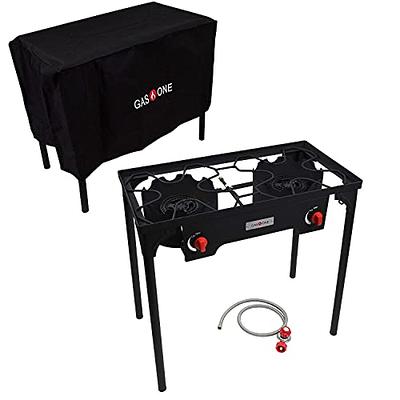 Goplus Portable Propane 225,000-BTU 3 Burner GAS Cooker Outdoor Camp Stove BBQ - Black