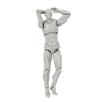 Artists Manikin Blockhead Jointed Mannequin Drawing Figures,Small Figure Model for Sketching, Painting, Drawing, Artist Male+Female Set