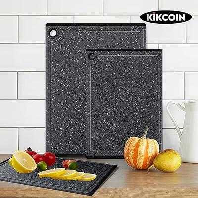 Plastic Cutting Coards for Kitchen, 3-Piece Large Cutting Board Set  Dishwasher Safe Chopping Boards with Non-slip Feet and Juice Grooves,  Kikcoin - Yahoo Shopping