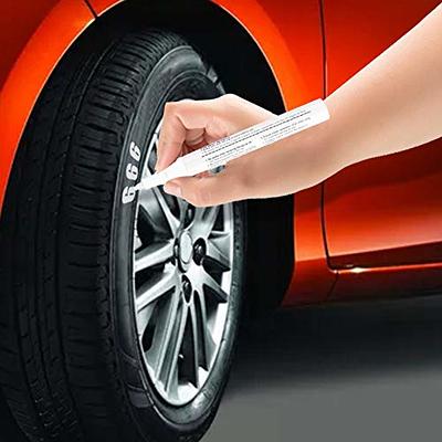 Car Paint Pen,Paint Pen for Car Tires,1 pcs Waterproof Professional Car  Pencil Tire Paint Pen Mark Pens (White) Tire Paint Pen 1 Pcs Waterproof  Professi tire pen white tyre pen white 