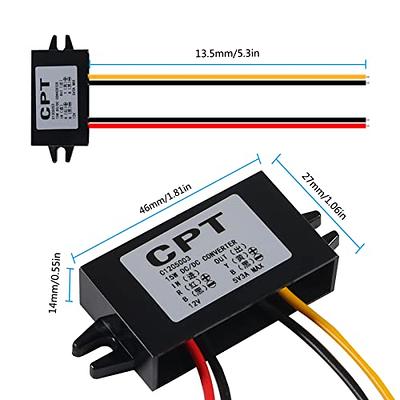 Car Charger DC Converter Module 12V (7-20V) To 5V 3A 15W with Micro USB  Cable