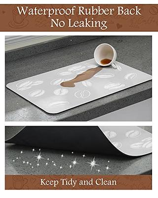 Coffee Bar Mat Under Coffee Maker Mat Absorbent Dish - Temu