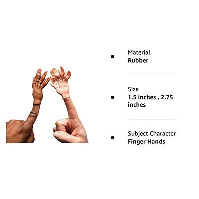 ACC Set of Ten Rubber Finger Hands for Two Finger Hands Mini Puppets
