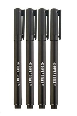 DIVERSEBEE Fine Tip Permanent Pens, 4 Pack Quick Dry Markers, Transparent  Sticky Notes Writing Pens, Office School Art Supplies, Black Oil Based  Fineliners - Yahoo Shopping