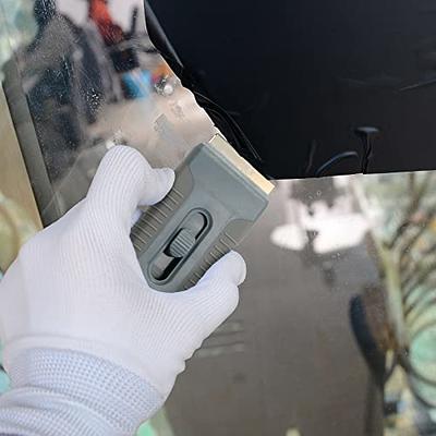  EHDIS Ceramic Scraper Car Sticker Remover Glass Cooktop Razor  Scraper Label,Glue,Paint,Adhesive Remover Tool + 10pcs Stainless Steel  Razor Blades : Tools & Home Improvement