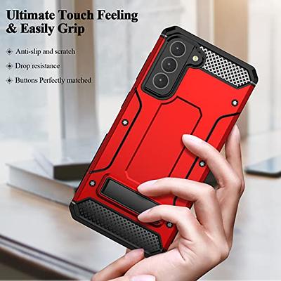 MMHUO for Samsung Galaxy S21 Case,Dual Layer Military Grade Drop Protection  Galaxy S21 Case with Built in Kickstand Shockproof Protective Phone Case  for Samsung Galaxy S21 5G,Red - Yahoo Shopping