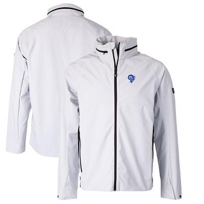 Women's Cutter & Buck Gray Seattle Seahawks Helmet Logo Vapor Water Repellent Stretch Full-Zip Rain Jacket