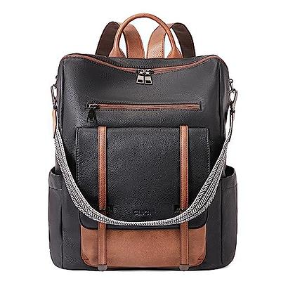 Iswee Genuine Leather Backpack Purse for Women
