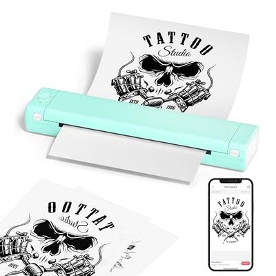 Itari M08F Wireless Tattoo Stencil-Printer - Tattoo Transfer Machine  Thermal Copier, Bluetooth Stencial Printer for Tattooing Supports Letter  Transfer Paper, Compatible with Phone & Laptop, Green - Yahoo Shopping