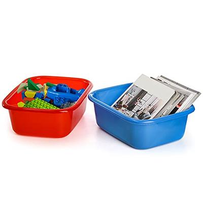 24 Pcs Plastic Cubby Storage Bins Classroom Cubby Organization with Self  Adhesive Labels Bin Small Stackable Storage Containers Toy Book Storage Box