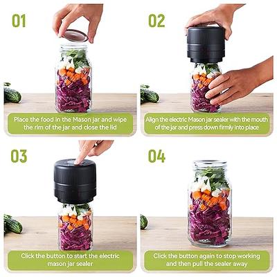 Mason Jar Vacuum Sealer Kit, Jar Sealer For Food Storage With