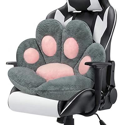 Cat Paw Cushion Cute Chair Cushions Kawaii Cat Paw Shape 28x 24Gaming  Chair Cushion kitty Plush Lazy Sofa Pillow for Girl Gamer Chair,kawaii  Accessories Stuff Room Decor Bedroom Decor Pad (White) 